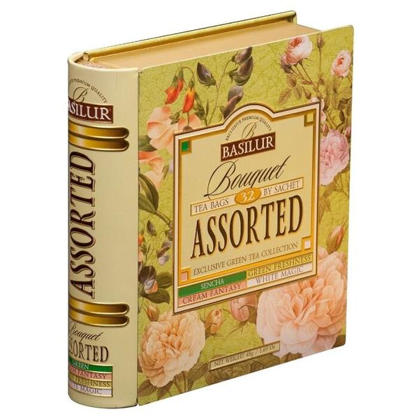 Чай Basilur Bouquet ассорти в пакетиках подарочный набор