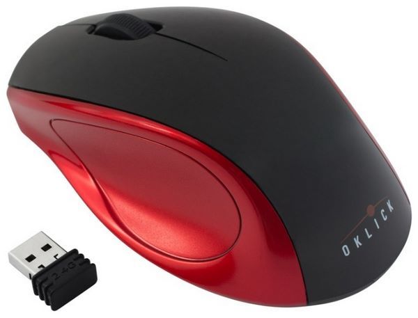 Oklick 412 MW Wireless Optical Mouse Black-Red USB