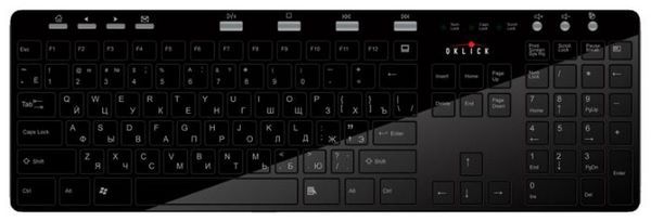 Oklick 600 M Multimedia Keyboard Black USB