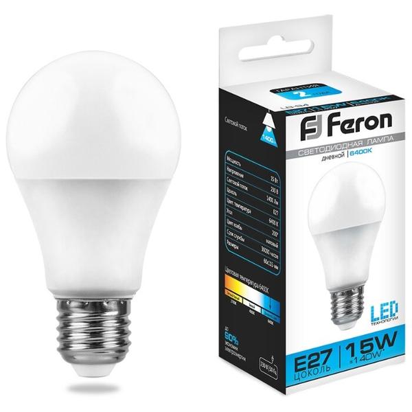 Лампа светодиодная Feron LB-94 25630, E27, A60, 15Вт