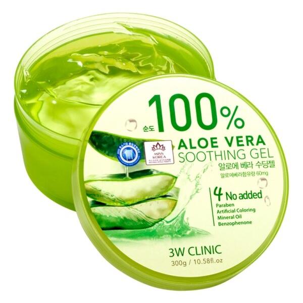 Гель для тела 3W Clinic универсальный увлажняющий 100% Aloe Vera Sooting Gel