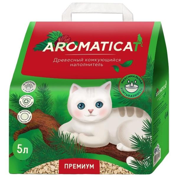 Комкующийся наполнитель AromatiCat Древесный Premium 5 л