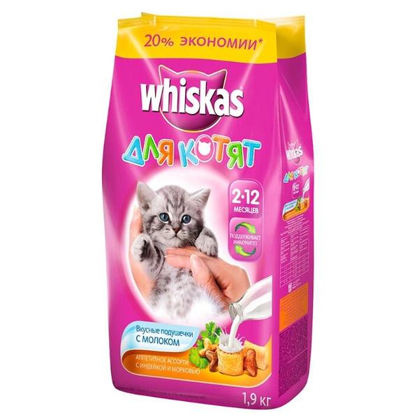 Корм для котят Whiskas с индейкой