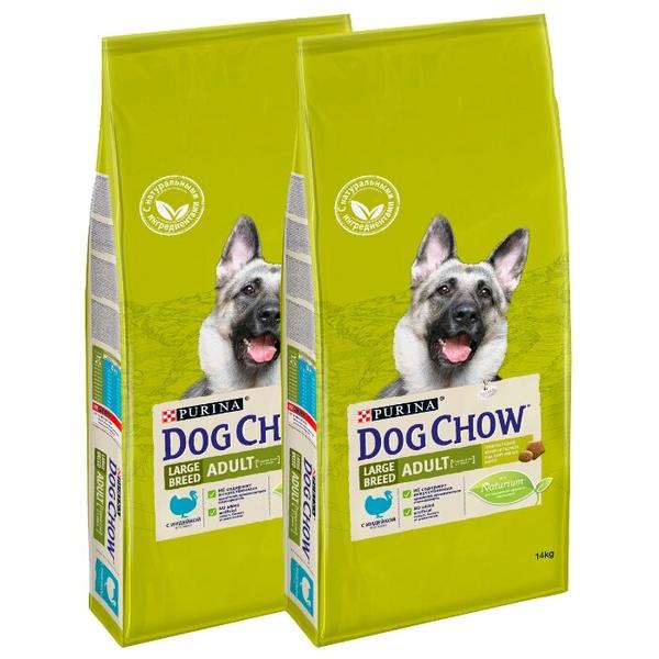 Корм для собак DOG CHOW для здоровья кожи и шерсти, индейка (для крупных пород)