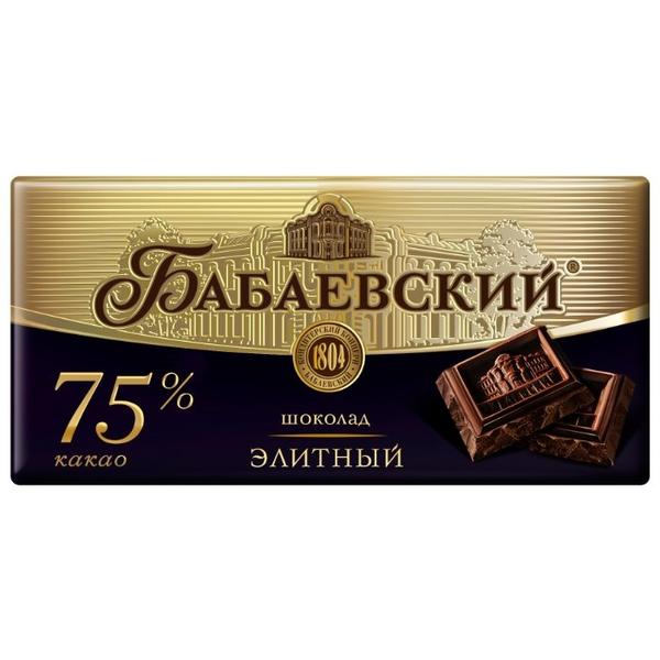 Шоколад Бабаевский элитный горький, 75% какао