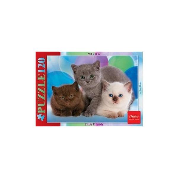 Пазл Hatber Little Friends Три котенка (120ПЗ5_07186), 120 дет.