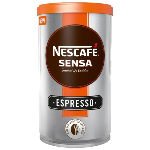 Кофе растворимый Nescafe Sensa Espresso с молотым кофе, жестяная банка