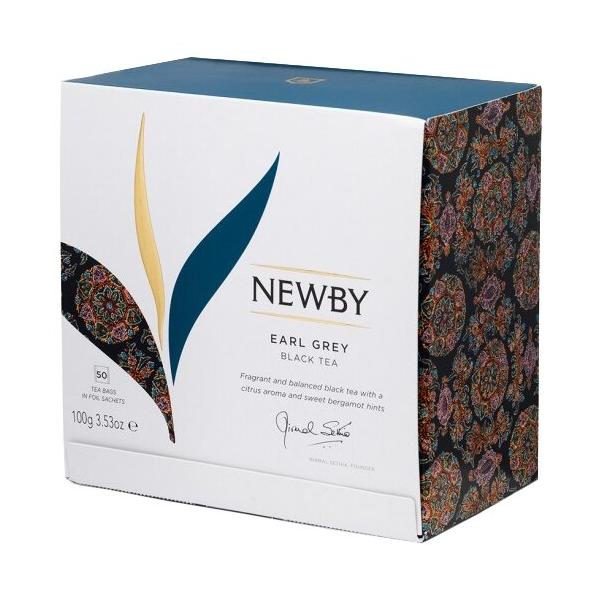 Чай черный Newby Earl grey в пакетиках