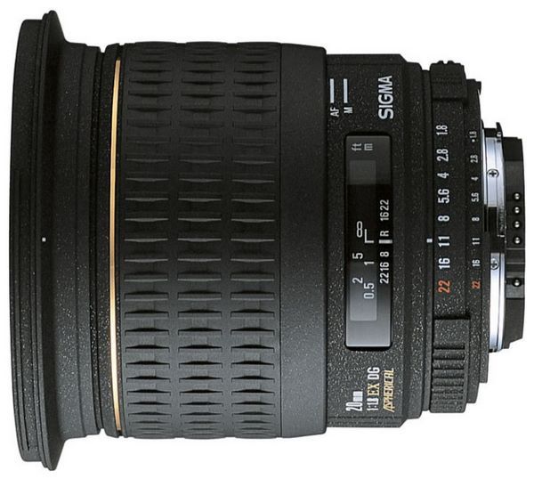 Sigma AF 20mm f/1.8 EX DG ASPHERICAL RF Canon EF
