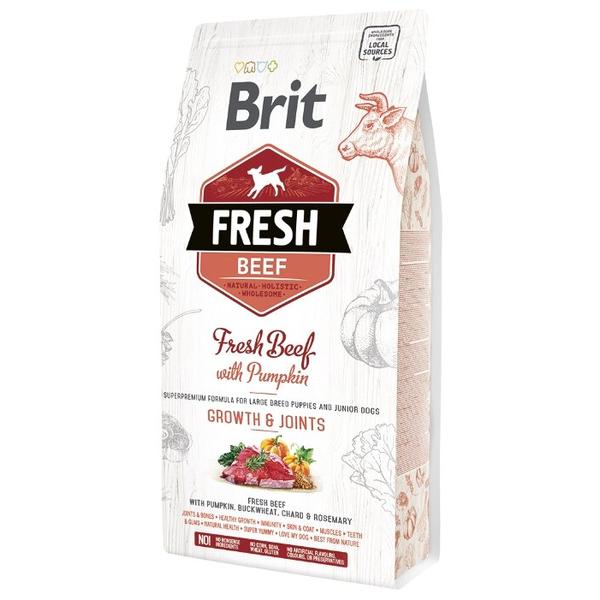 Корм для щенков Brit Fresh говядина с тыквой (для крупных пород)