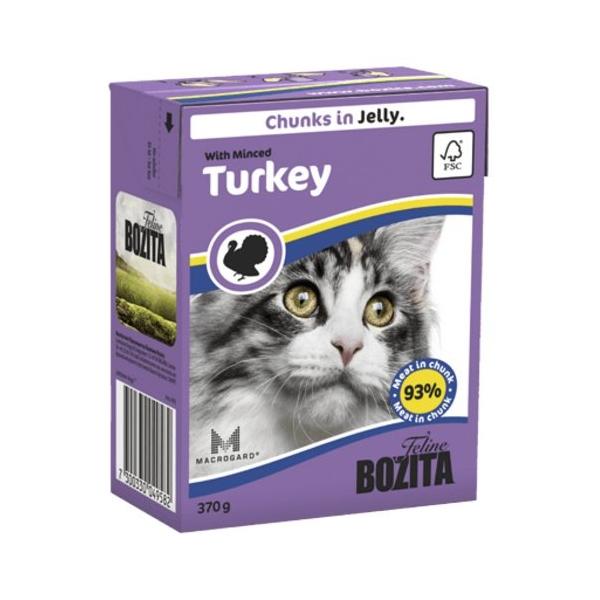 Корм для кошек Bozita с индейкой 370 г (кусочки в желе)