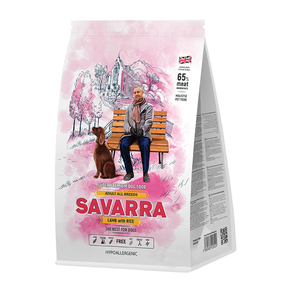 Корм для собак SAVARRA ягненок с рисом