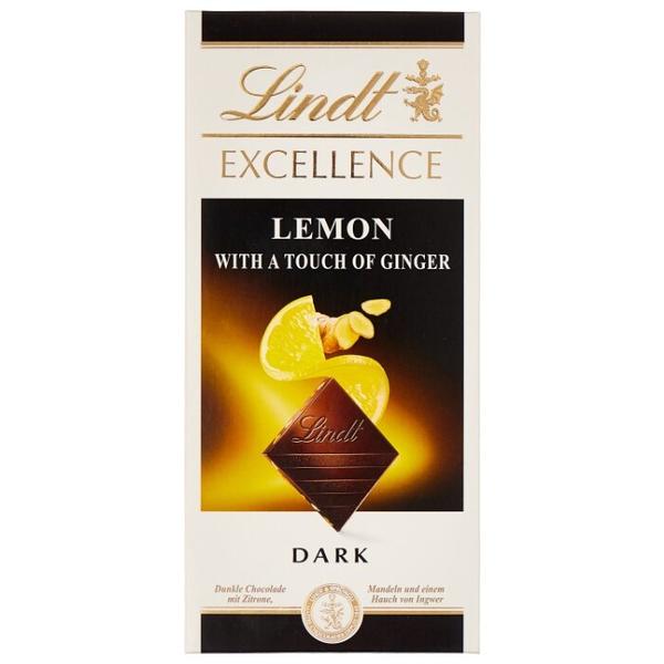Шоколад Lindt Excellence темный с лимоном и имбирем, 47% какао