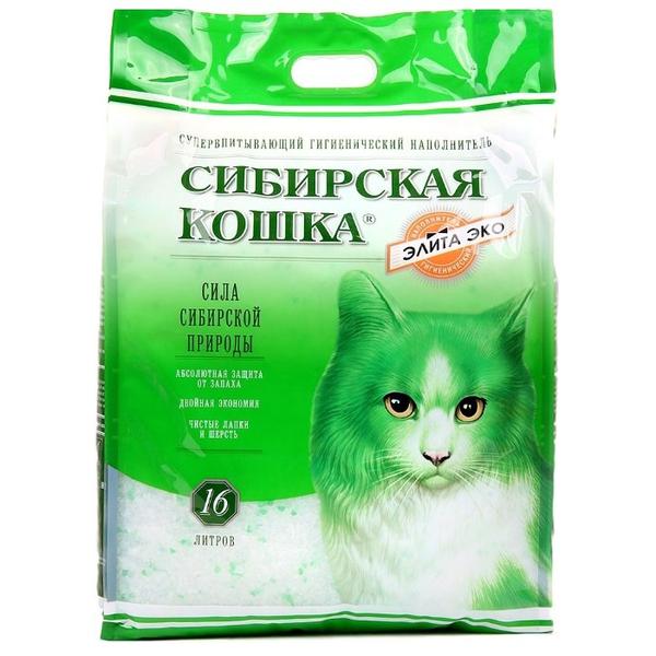 Впитывающий наполнитель Сибирская кошка Элита Эко 16 л