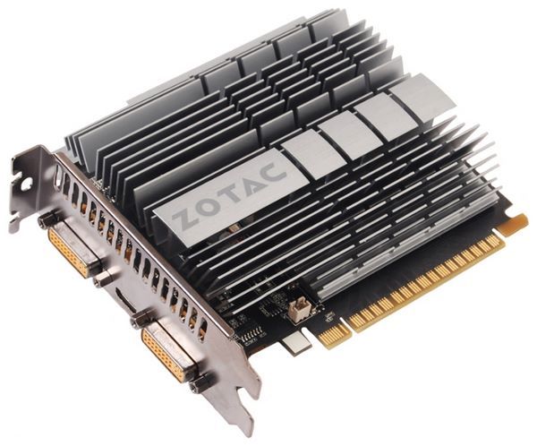 ZOTAC GeForce GT 610 810Mhz PCI-E 2.0 1024Mb 1333Mhz 64 bit 2xDVI Mini-HDMI HDCP