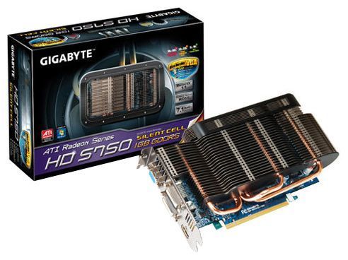 GIGABYTE Radeon HD 5750 700Mhz PCI-E 2.1 1024Mb 4600Mhz 128 bit 2xDVI HDMI HDCP