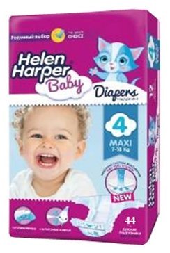 Helen Harper подгузники Baby 4 (7-18 кг) 44 шт.