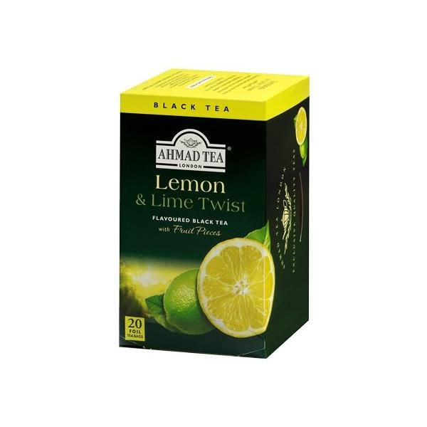 Чай черный Ahmad tea Lemon & Lime twist в пакетиках
