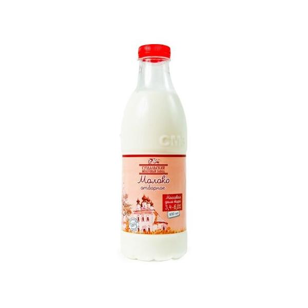 Молоко Суздальский молочный завод пастеризованное отборное 6%, 0.93 л