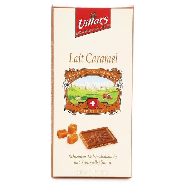 Шоколад Villars Lait Caramel молочный с кусочками карамели