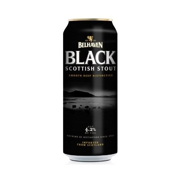 Пиво Belhaven, Black Scottish Stout, in can, 0.44 л