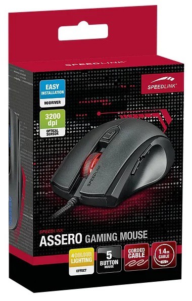 SPEEDLINK ASSERO Gaming Mouse Black USB