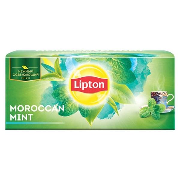 Чай зеленый Lipton Moroccan Mint в пакетиках