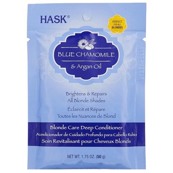 Hask Blue Chamomile and Argan Oil Маска с экстрактом голубой ромашки и аргановым маслом для светлых волос