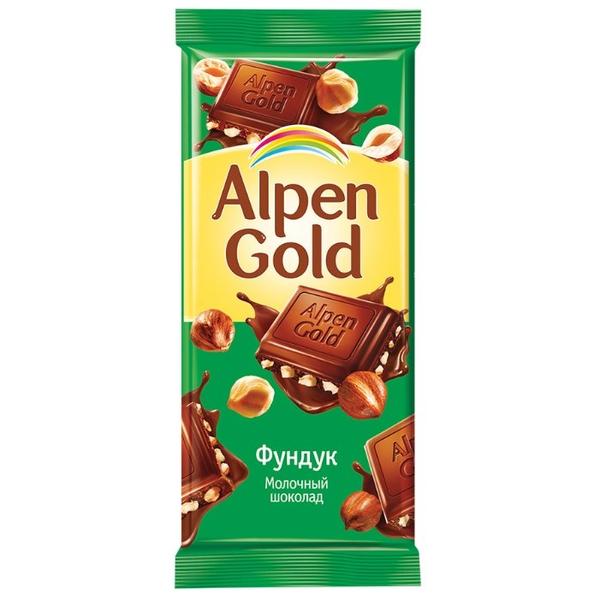 Шоколад Alpen Gold молочный с фундуком 25% какао