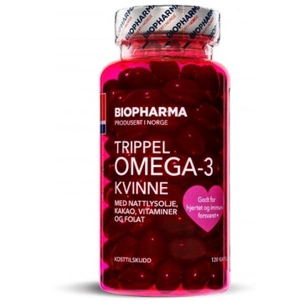 Biopharma Trippel Omega-3 Kvinne капс. №120