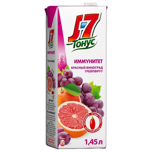 Нектар J7 Иммунитет Тонус Красный виноград-грейпфрут с экстрактом ягод годжи