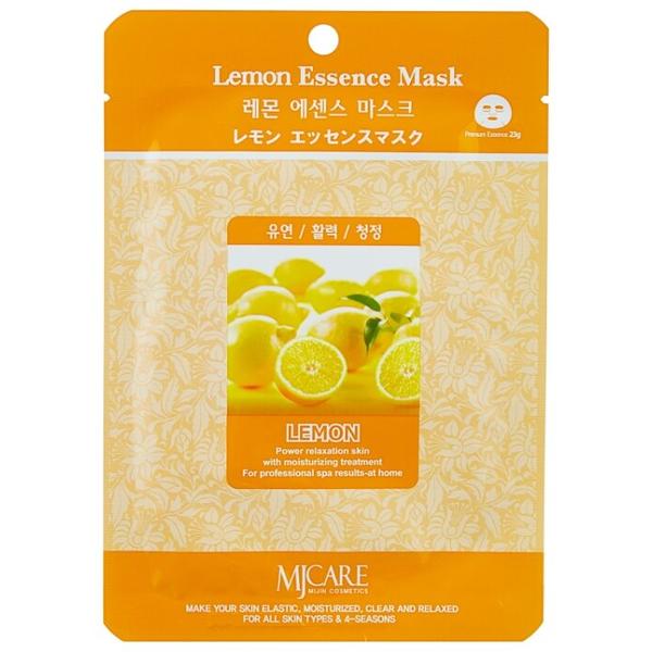 MIJIN Cosmetics тканевая маска MJ Care Lemon Essence с экстрактом лимона
