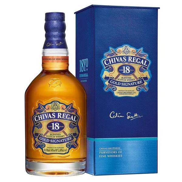 Виски Chivas Regal 18 лет 0.7 л, подарочная упаковка