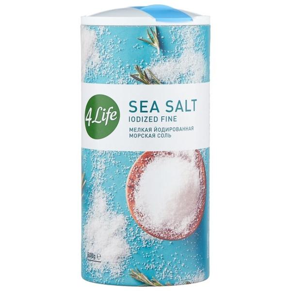 4Life соль морская йодированная мелкий помол, 500 г