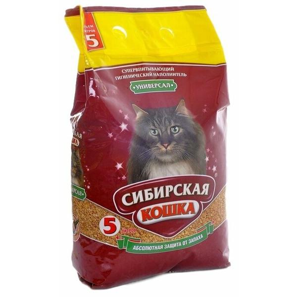 Впитывающий наполнитель Сибирская кошка Универсал 5 л