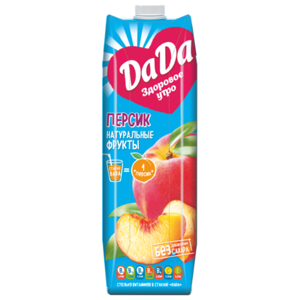 Нектар DaDa Персик, без сахара