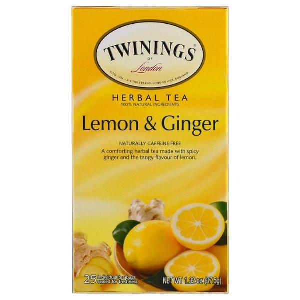 Чай травяной Twinings Lemon & Ginger в пакетиках
