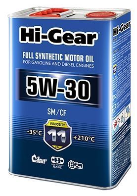 Hi-Gear 5W-30 SM/CF 4 л