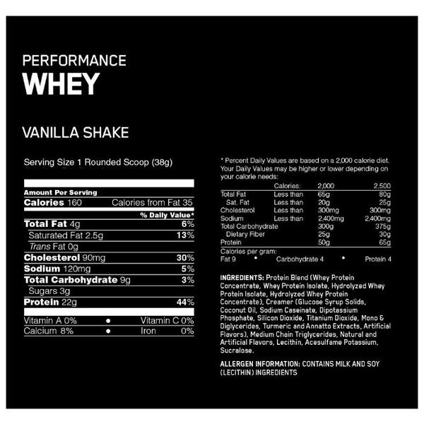 Протеин Optimum Nutrition Performance Whey (950-975 г)