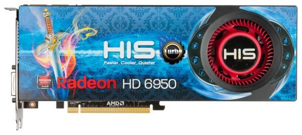 HIS Radeon HD 6950 840Mhz PCI-E 2.1 2048Mb 5120Mhz 256 bit 2xDVI HDMI HDCP