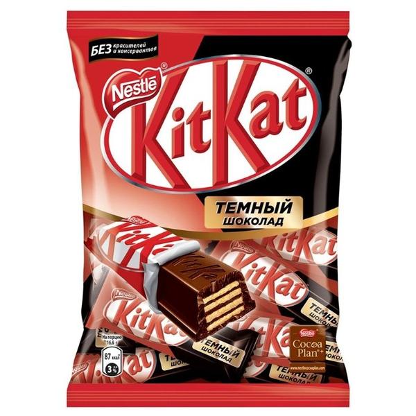 Конфеты KitKat Dark темный шоколад с хрустящей вафлей