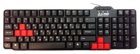 L-PRO 1117 Keyboard Black PS/2