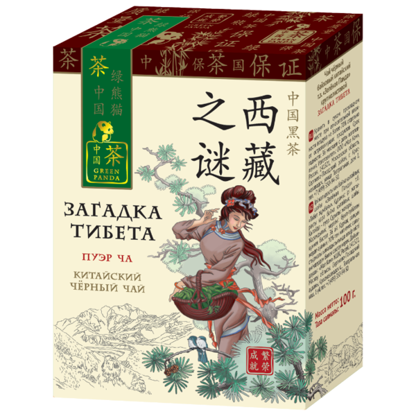 Чай пуэр Green Panda Загадка Тибета