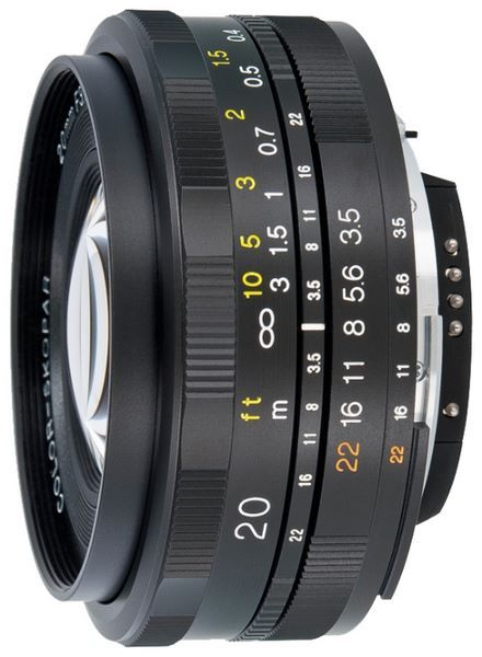 Voigtlaender 20mm f/3.5 SLII Color Skopar Nikon F