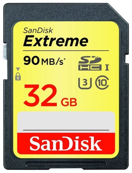 SanDisk Extreme SDHC UHS Class 3 90MB/s