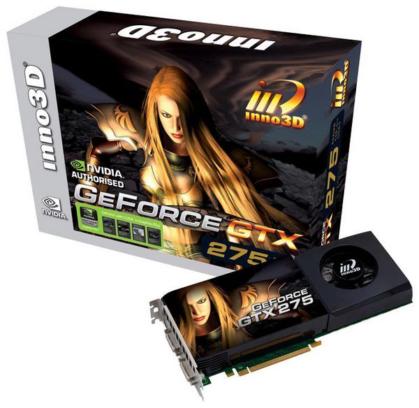 Inno3D GeForce GTX 275 633Mhz PCI-E 2.0 896Mb 2268Mhz 448 bit 2xDVI TV HDCP YPrPb