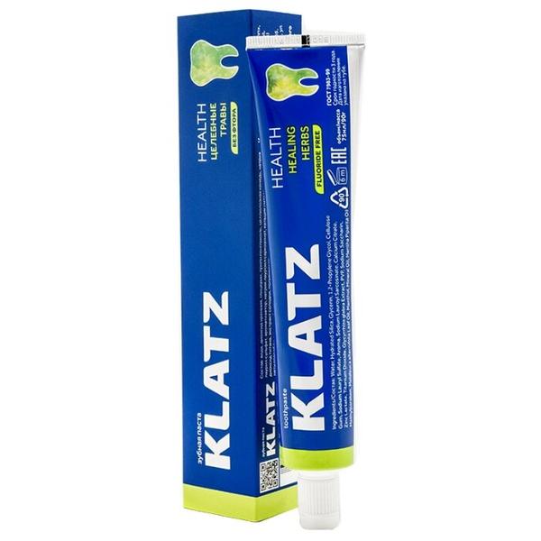 Зубная паста Klatz Health Целебные травы без фтора