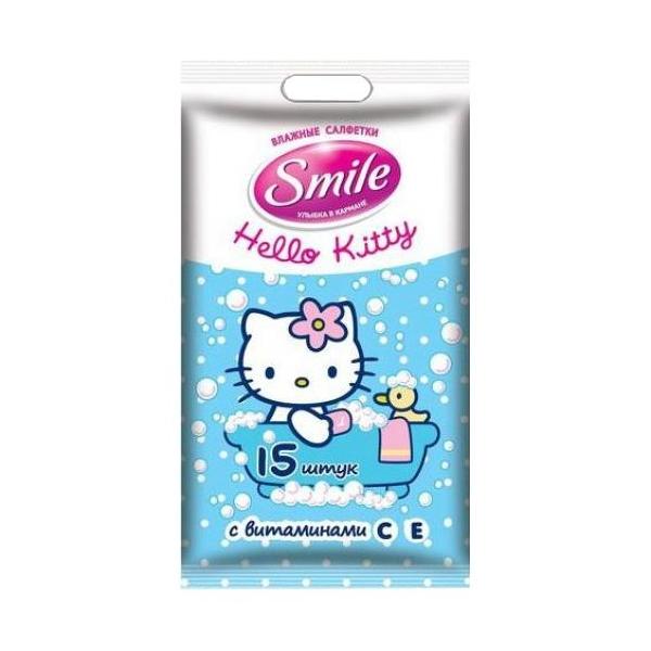 Влажные салфетки Smile Hello Kitty