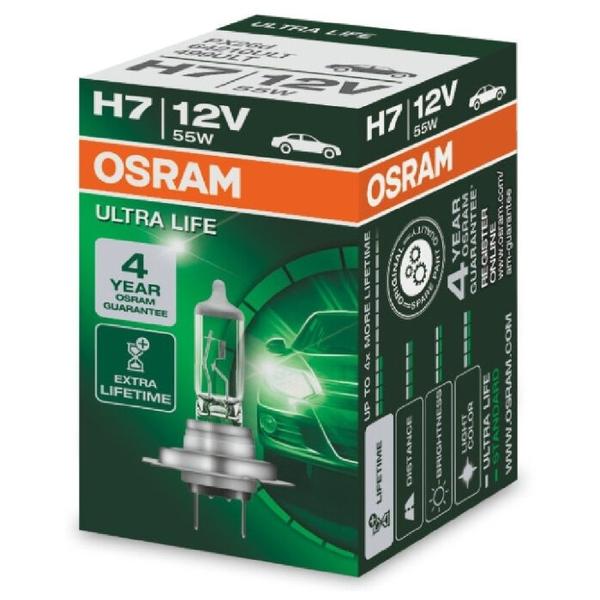 Лампа автомобильная галогенная Osram ULTRA LIFE H7 64210ULT 12V 55W 1 шт.