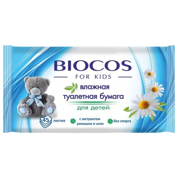 Влажная туалетная бумага BioCos С нежным лосьоном